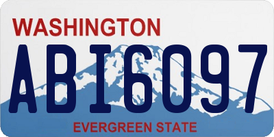 WA license plate ABI6097