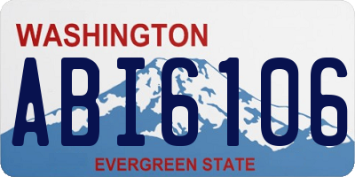 WA license plate ABI6106
