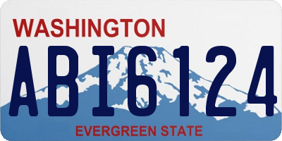 WA license plate ABI6124
