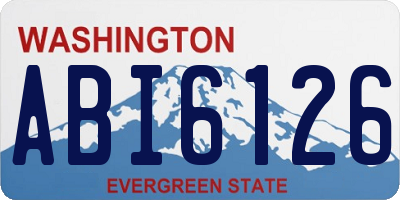 WA license plate ABI6126
