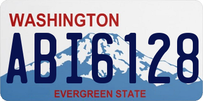 WA license plate ABI6128