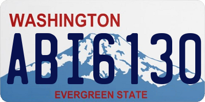 WA license plate ABI6130