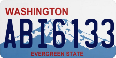 WA license plate ABI6133