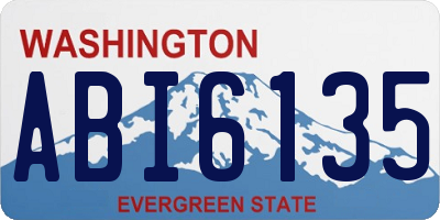 WA license plate ABI6135