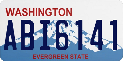 WA license plate ABI6141