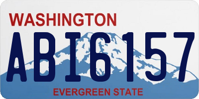WA license plate ABI6157