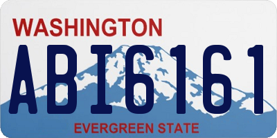 WA license plate ABI6161