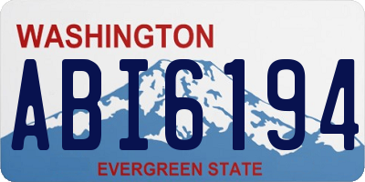 WA license plate ABI6194