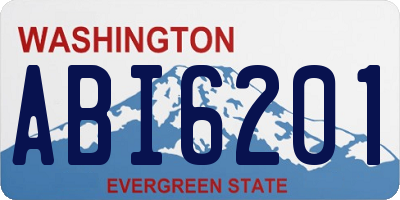 WA license plate ABI6201