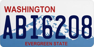 WA license plate ABI6208