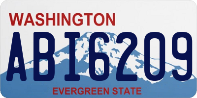 WA license plate ABI6209
