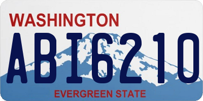 WA license plate ABI6210