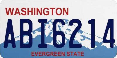 WA license plate ABI6214