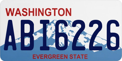 WA license plate ABI6226