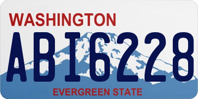 WA license plate ABI6228