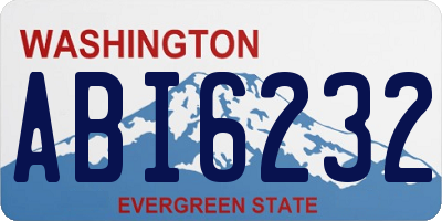 WA license plate ABI6232