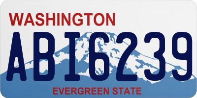 WA license plate ABI6239
