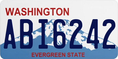 WA license plate ABI6242