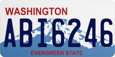 WA license plate ABI6246