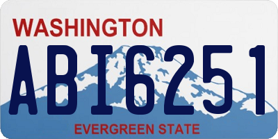 WA license plate ABI6251