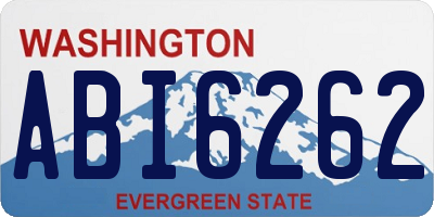 WA license plate ABI6262