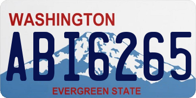 WA license plate ABI6265