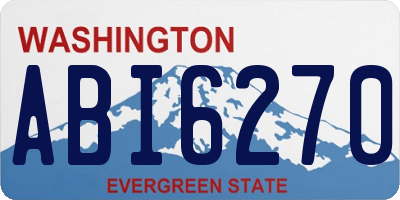 WA license plate ABI6270