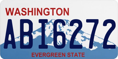 WA license plate ABI6272