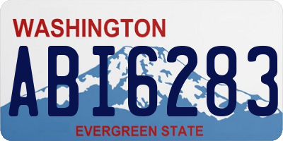 WA license plate ABI6283
