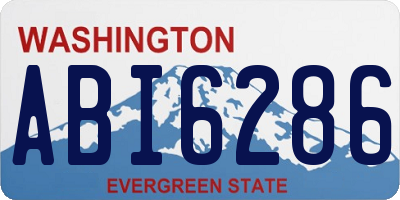 WA license plate ABI6286
