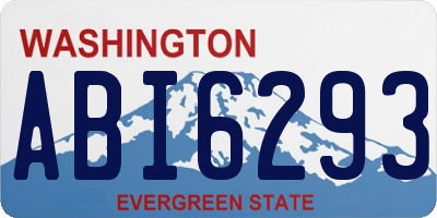 WA license plate ABI6293