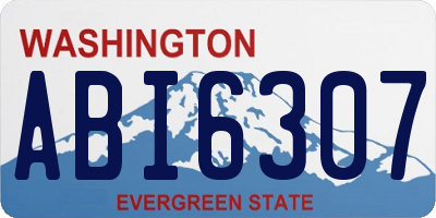 WA license plate ABI6307