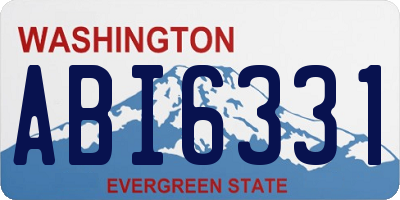 WA license plate ABI6331