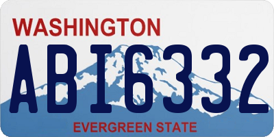 WA license plate ABI6332