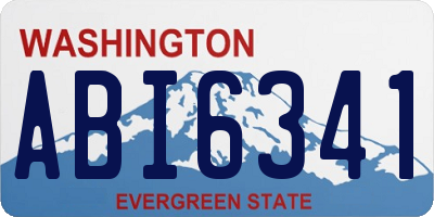 WA license plate ABI6341