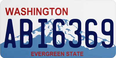 WA license plate ABI6369
