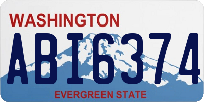 WA license plate ABI6374