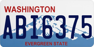 WA license plate ABI6375