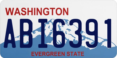 WA license plate ABI6391