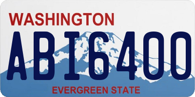 WA license plate ABI6400