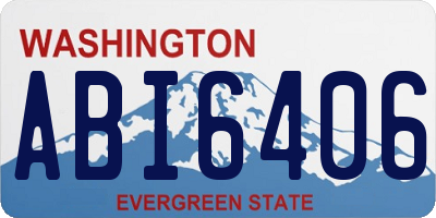 WA license plate ABI6406