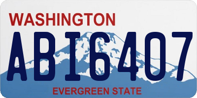 WA license plate ABI6407