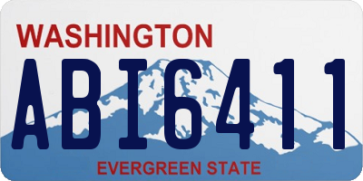 WA license plate ABI6411