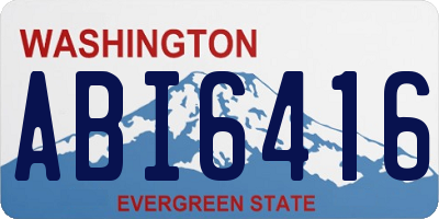 WA license plate ABI6416
