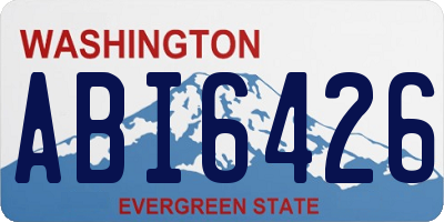 WA license plate ABI6426