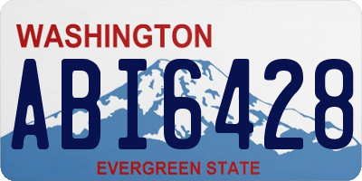 WA license plate ABI6428