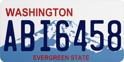WA license plate ABI6458