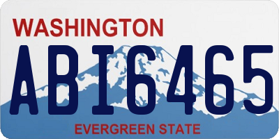 WA license plate ABI6465