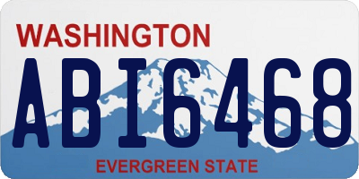 WA license plate ABI6468