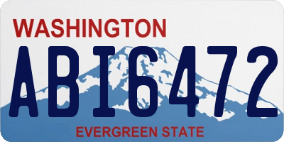 WA license plate ABI6472